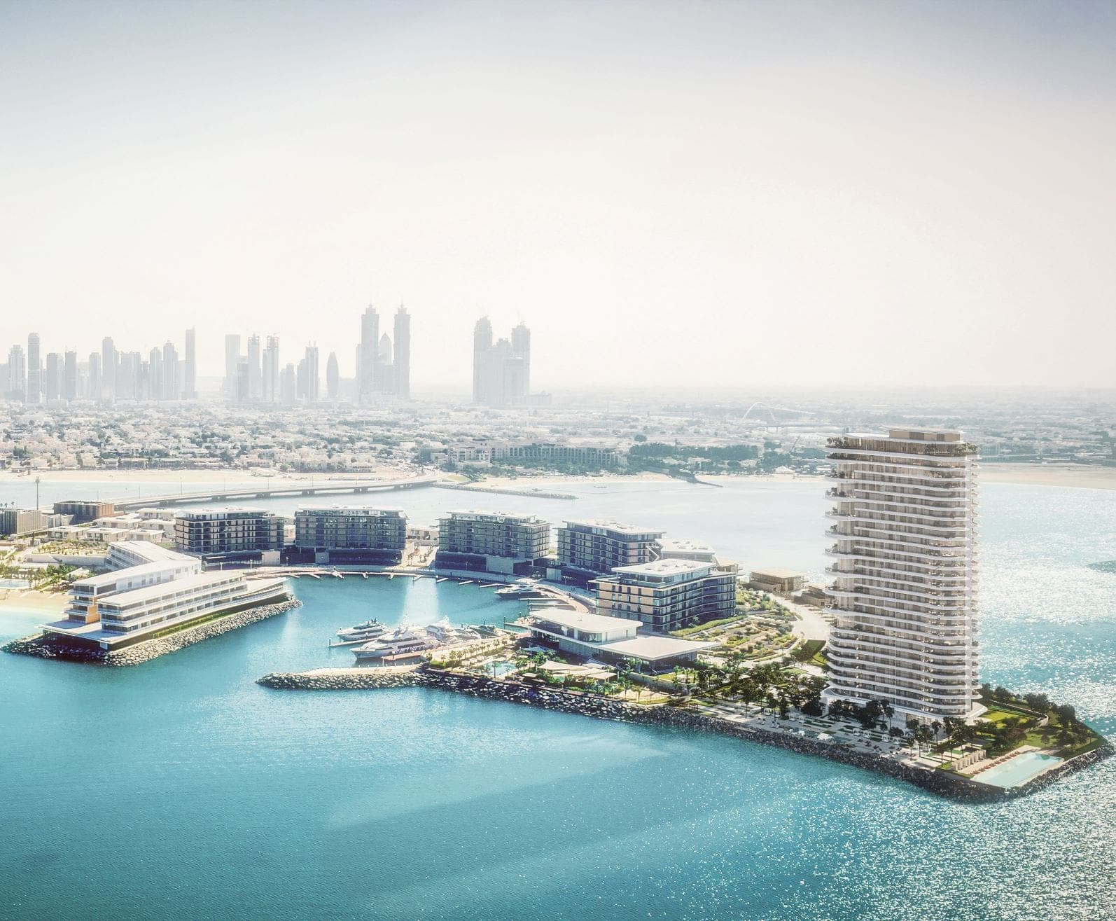 Dubai Creek Harbour panoramic view